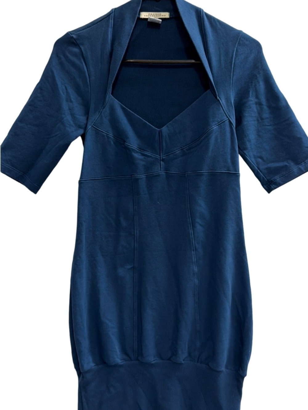 Prairie Underground Organic Cotton Dress Blue Size Medium
